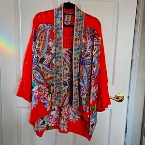 Silk kimono Johnny Was XL